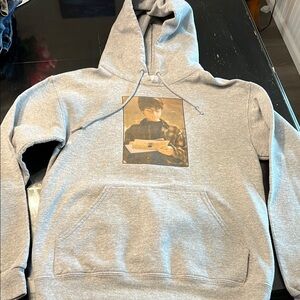 Warner Bros. Gray Pullover Hoodie with Front Graphic